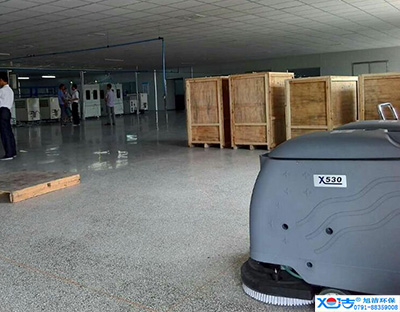 旭潔洗地機(jī)在手，車間廠房地面清潔我有